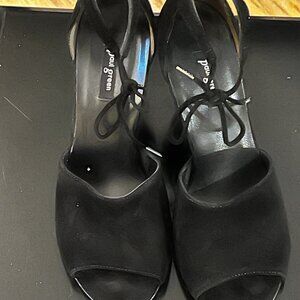 Paul Green Suede Heels with ties